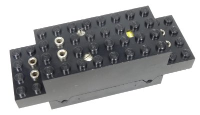 LEGO onderdeel Electric, Motor 12V 12 x 4 x 3 1/3 with Two Side Holes (Train) (x550a)