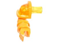 LEGO onderdeel Arm Armored, Right with Trans-Yellow Shoulder and Pin Pattern (Nexo Knights Axl) 24104pb02