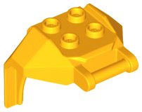 LEGO onderdeel Grote Figuur Pantser, Borst met 4 Studs en Staafgreep (27167)