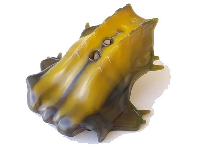 LEGO onderdeel Bionicle Head, Barraki Carapar with Marbled Trans-Brown Pattern (57548pb01)