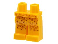 LEGO onderdeel Hips and Legs with Dark Red Dots and Medium Nougat Swirls Pattern 970c00pb1408
