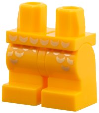 LEGO part Hips and Medium Legs with Gold Scales Pattern 970cm00pb024