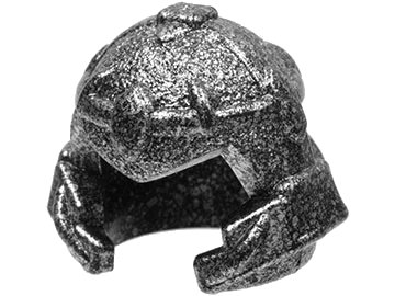 LEGO onderdeel Minifigure, Headgear Helmet Castle with Cheek Protection and Thin Bands (Troll) (60751)