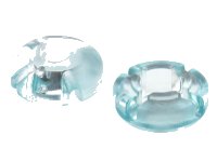 LEGO part Clikits, Icon Round 2 x 2 Small with Hole, Polished (Transparent Colors Only) 51509