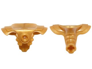 LEGO onderdeel Minifigure Armor Shoulder Pads with Front Stud and Back Axle Holder (15066)
