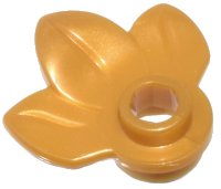 LEGO part Pflanze Platte, Rund 1 x 1 mit 3 Blättern 32607