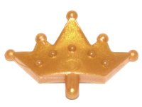 LEGO part Minifigur, Krone Diadem, 5 Spitzen, Abgerundete Enden 33322