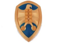 LEGO part Large Figure Shield, 2 x 4 Brick Relief, Jayko Hawk with Dark Blue Pattern 50655pb02