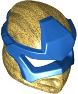 LEGO part Minifigure, Headgear Ninjago Wrap Type 6 with Molded Blue Mask Pattern 65072pb06