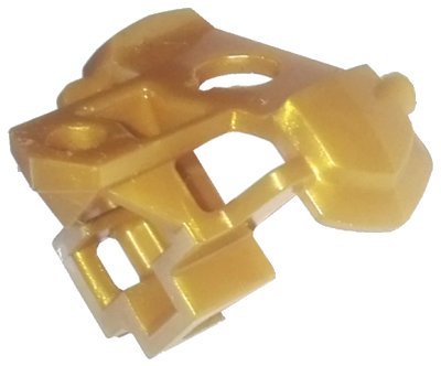 LEGO part Minifigure Armor Shoulder Pads with Scabbard for 2 Katanas and Bar Hole (65183)