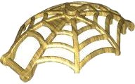 LEGO part Minifigure, Weapon Spider Web, Large Hemisphere Shape with Bar Handle and Clips 80487