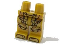 LEGO onderdeel Hips and Legs with Gold Armor Atlantean Pattern 970c00pb0730
