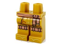 LEGO onderdeel Hips and Legs with Copper Sash and Knee Wrappings Pattern 970c00pb1163