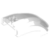 LEGO onderdeel Windscreen 10 x 6 x 4 Curved 18729