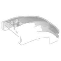 LEGO onderdeel Windscreen 10 x 6 x 4 Curved (18729)