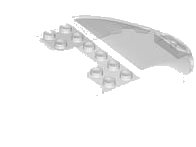 LEGO part Windscreen 6 x 9 x 1 2/3 1874