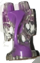 LEGO onderdeel Lower Body, Ghost with Marbled Lavender Pattern (19859pb07)