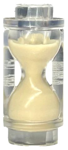LEGO onderdeel Minifigure, Utensil Hourglass with Molded Tan Sand Pattern (23945pb02)