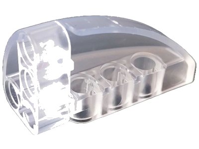 LEGO part Technic, Panel Curved 5 x 3 x 2 Corner Quarter Ellipse, Right (2442)