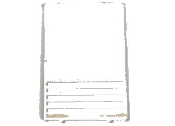 LEGO part Glass for Window 1 x 4 x 5 with 5 White Stripes Pattern (Sticker) - Sets 1490 / 6380 / 6386 / 6393 / 6398 (2494p01)