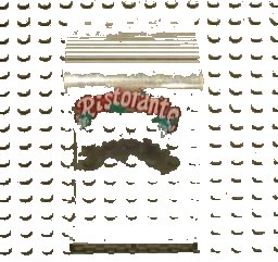 LEGO onderdeel Panel 6 x 6 x 9 Curved Top with 'Ristorante' and White Stripes Pattern (Sticker) - Sets 6376 / 10037 (2572pb01)