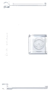 LEGO part Tür 1 x 3 x 5 mit Stift Griff 2657