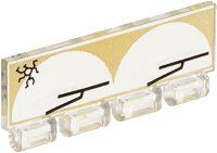 LEGO part Windscreen 1 x 4 x 1 1/3 with Bottom Hinge with Wipers Pattern 30161pa1