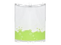 LEGO onderdeel Cylinder Quarter 4 x 4 x 6 with Lime Liquid with Splashes and Bubbles Pattern (Sticker) - Set 76035 30562pb046