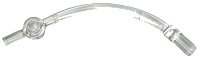 LEGO part Bar Curved with Axle 1L and 1 x 1 Round Plate End 4042