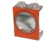 LEGO onderdeel Panel 1 x 2 x 2 - Hollow Studs with Porthole on Red Background Pattern 4864bpx3