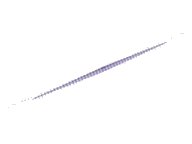 LEGO onderdeel Hose, Flexible Ribbed with 8mm Ends 19L / 15.2cm with Molded Dark Purple Center Pattern (57539pb04)