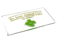 LEGO onderdeel Glass for Window 1 x 4 x 6 with Gold 'Dr. Jones Animal Care No Snakes!' and Green Cross with Paw Print Pattern 57895pb054