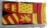 LEGO onderdeel Glass for Window 1 x 4 x 6 with 'GRYFFINDOR' Red and Yellow Coat of Arms Banner Pattern (Sticker) - Set 75956 57895pb055