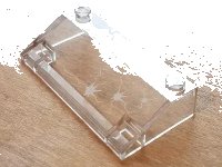 LEGO onderdeel Slope 33 3 x 6 without Inner Walls with 3 Bullet Hole Cracks Pattern (Sticker) - Set 5973 58181pb11