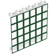 LEGO onderdeel Panel 1 x 6 x 5 with Green and Dark Green Window Grilles / Muntins Pattern 59349pb186