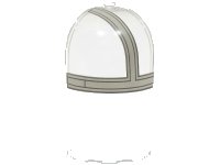 LEGO onderdeel Panel 3 x 3 x 6 Corner Convex with Curved Top with Light Bluish Gray and Dark Bluish Gray SW The Razor Crest Canopy Pattern Model Left Side 6059pb03L