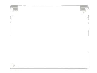 LEGO onderdeel Glass for Window 1 x 4 x 3 - Opening with 'ACE BRICKMAN PRIVATE DETECTIVE' Pattern (60603pb004)
