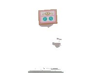 LEGO part Door 1 x 4 x 6 with Stud Handle with 2 Clocks and Pretzel Pattern (Sticker) - Set 41006 60616pb027