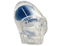 LEGO onderdeel Minifigure, Head, Modified Skull Crystal with Dark Blue Brain Pattern 62709pb01