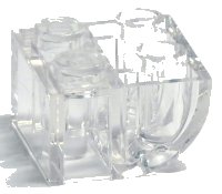 LEGO part Slope, Curved 2 x 2 Inverted 6826