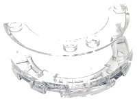 LEGO part Windscreen 4 x 6 x 1 1/3 Round 76796