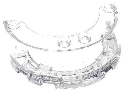 LEGO part Windscreen 4 x 6 x 1 1/3 Round (76796)