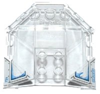 LEGO onderdeel Windscreen 6 x 6 x 2 Canopy with Frosted Windows and 'ZANE' Pattern (Stickers) - Set 70588 87606pb04