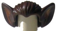 LEGO part Minifigure, Hair Bat Ears with Medium Nougat Inner Ear Pattern 10301pb01