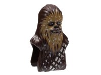 LEGO part Minifigure, Head, Modified SW Wookiee, Chewbacca with Medium Nougat Face Fur, White Snow Spots Pattern 15307pb03