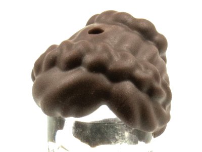 LEGO part Mini Doll, Cheveux Femelle Tresses Tirées en Chignon, Trous Haut et Arrière - Caoutchouc Flexible (24080)