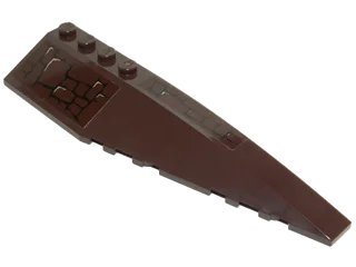 LEGO onderdeel Wedge 12 x 3 Right with Stones Pattern (Stickers) - Set 70010 (42060pb29)