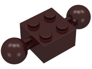 LEGO part Technic, Brick Modified 2 x 2 with 2 Ball Joints (57908)