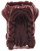 LEGO onderdeel Minifigure Beard, Braided with Hair in Back (60749)