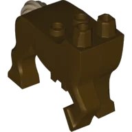 LEGO part Lower Body Centaur with Dark Tan Tail Pattern 67638pb01